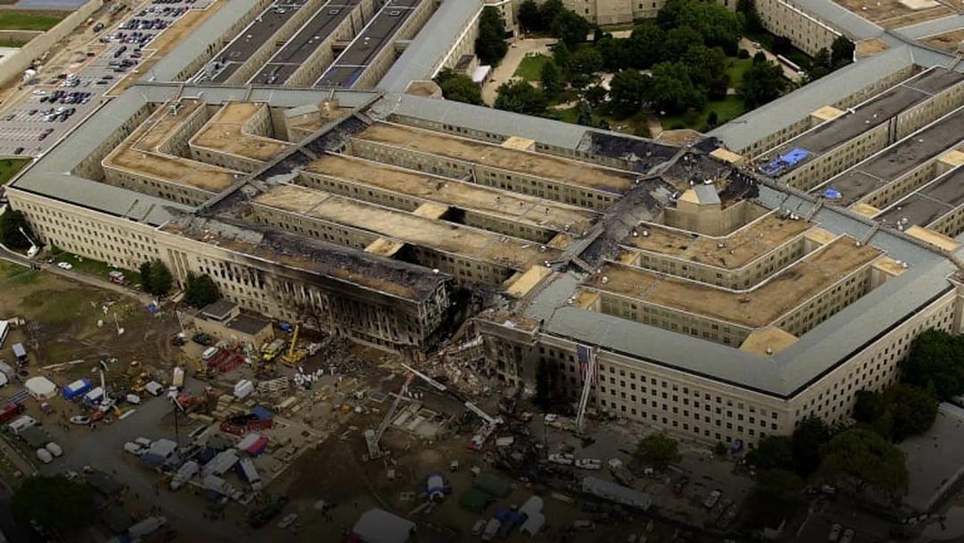 Locul impactului zborului American Airlines 77