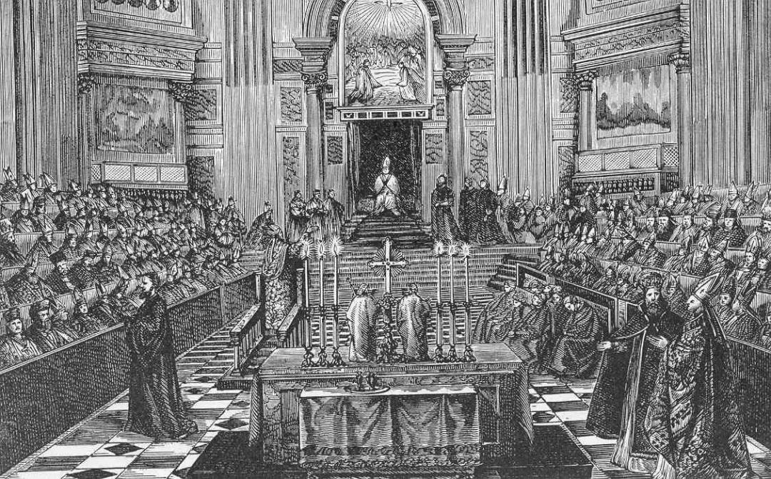 Conciliul Vatican I prezidat de Pius al IX-lea