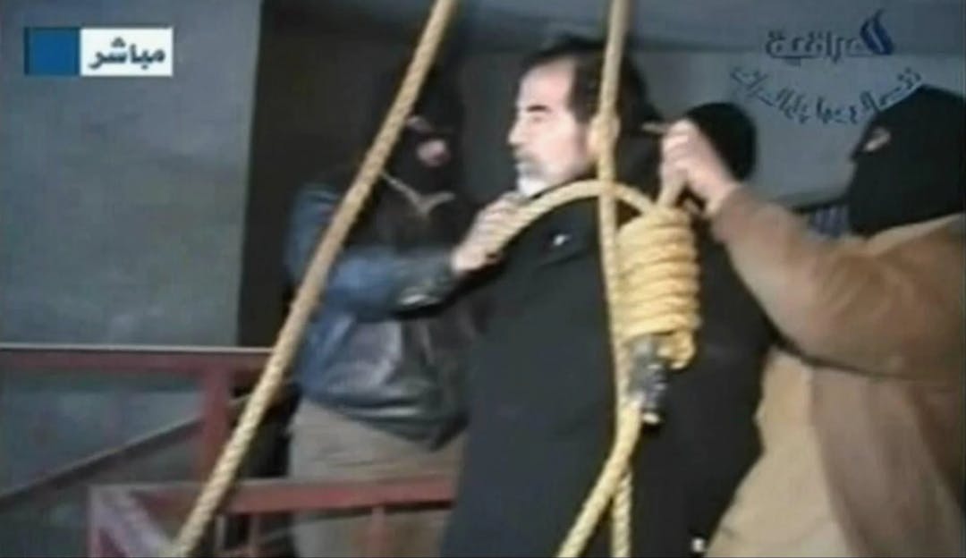 Momentul execuției lui Saddam Hussein
