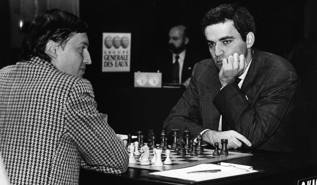 Garry Kasparov și Anatoli Karpov