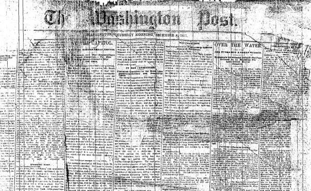 Prima pagină a primei ediții a ziarului